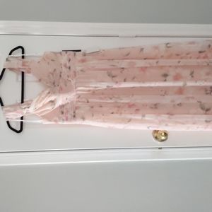 Pink Floral L Lulu's Dress